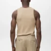 Débardeur slim en maille côtelée Débardeur slim en maille côtelée