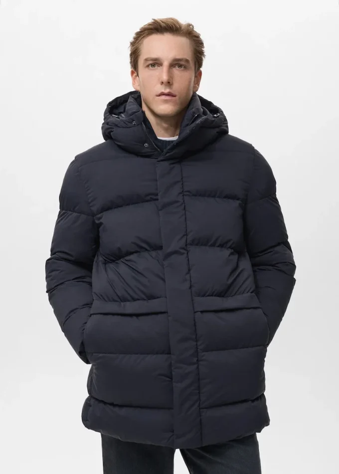 Doudoune imperméable à capuche
