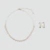 Ensemble collier et boucles d&rsquo;oreilles