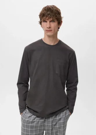 Ensemble pyjama en coton à carreaux