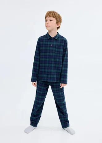 Ensemble pyjama long à carreaux