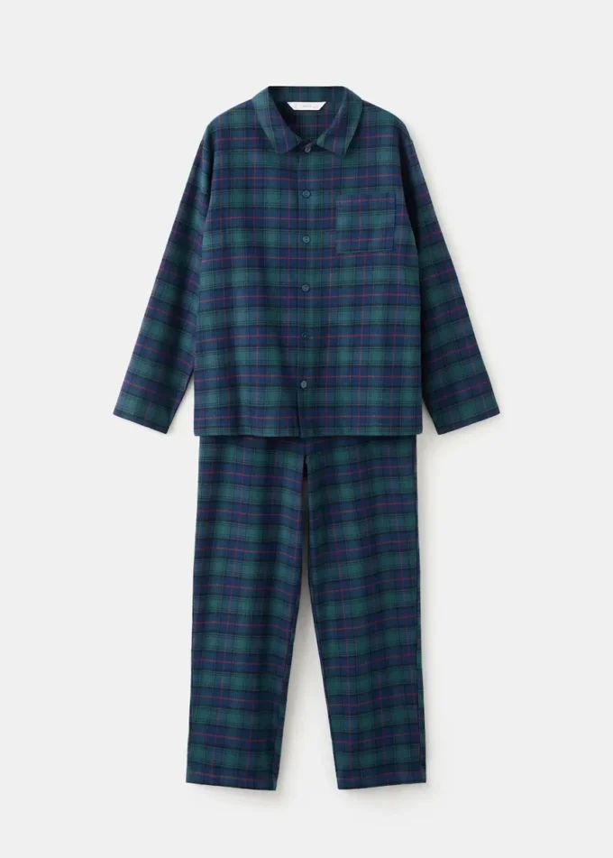 Ensemble pyjama long à carreaux Ensemble pyjama long à carreaux