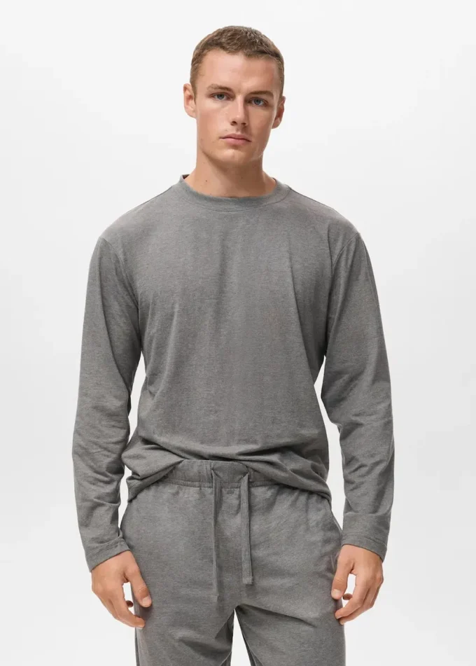 Ensemble pyjama long en coton Ensemble pyjama long en coton