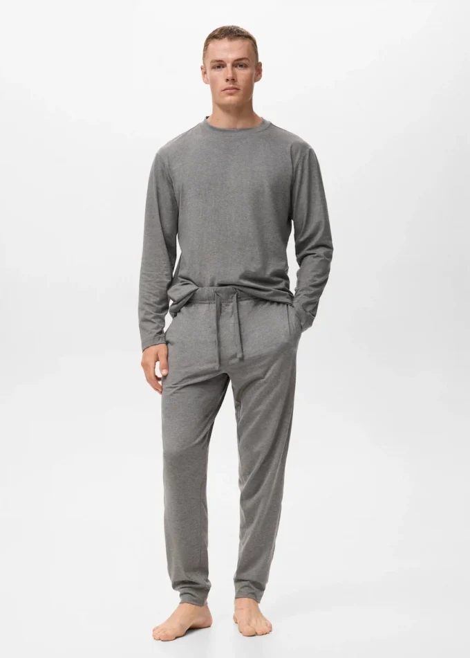 Ensemble pyjama long en coton Ensemble pyjama long en coton