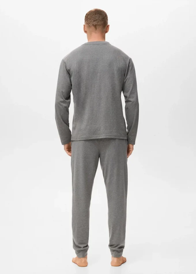 Ensemble pyjama long en coton Ensemble pyjama long en coton