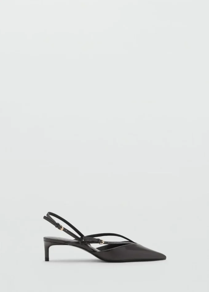 Escarpins à talons bobines et lanières