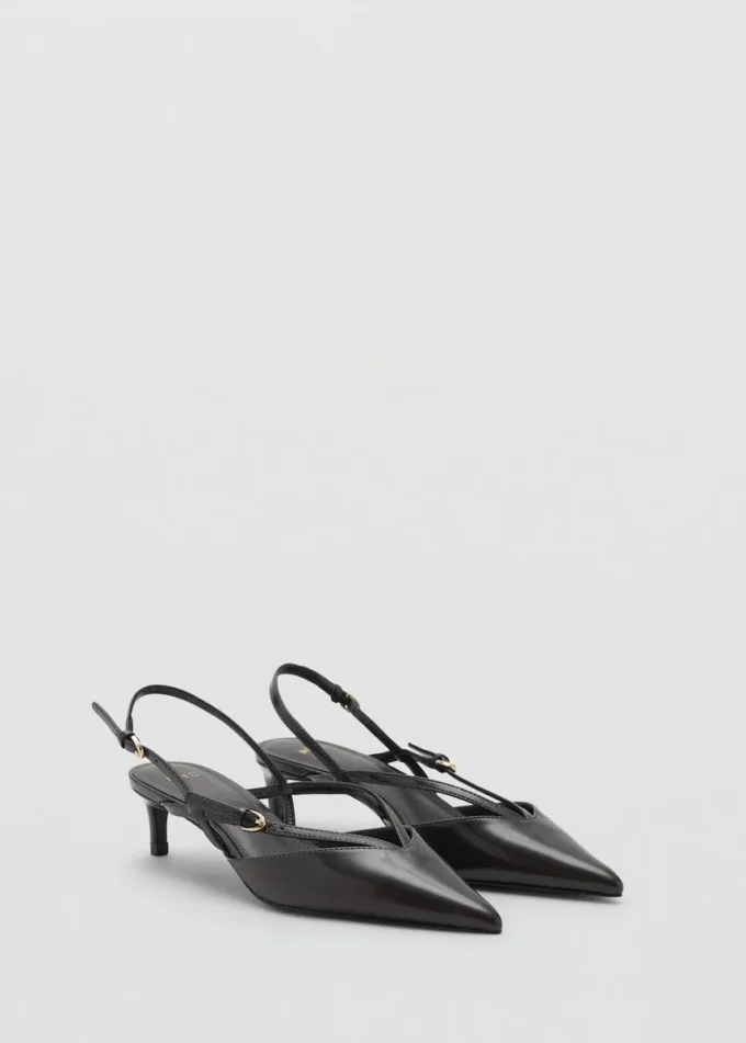 Escarpins à talons bobines et lanières
