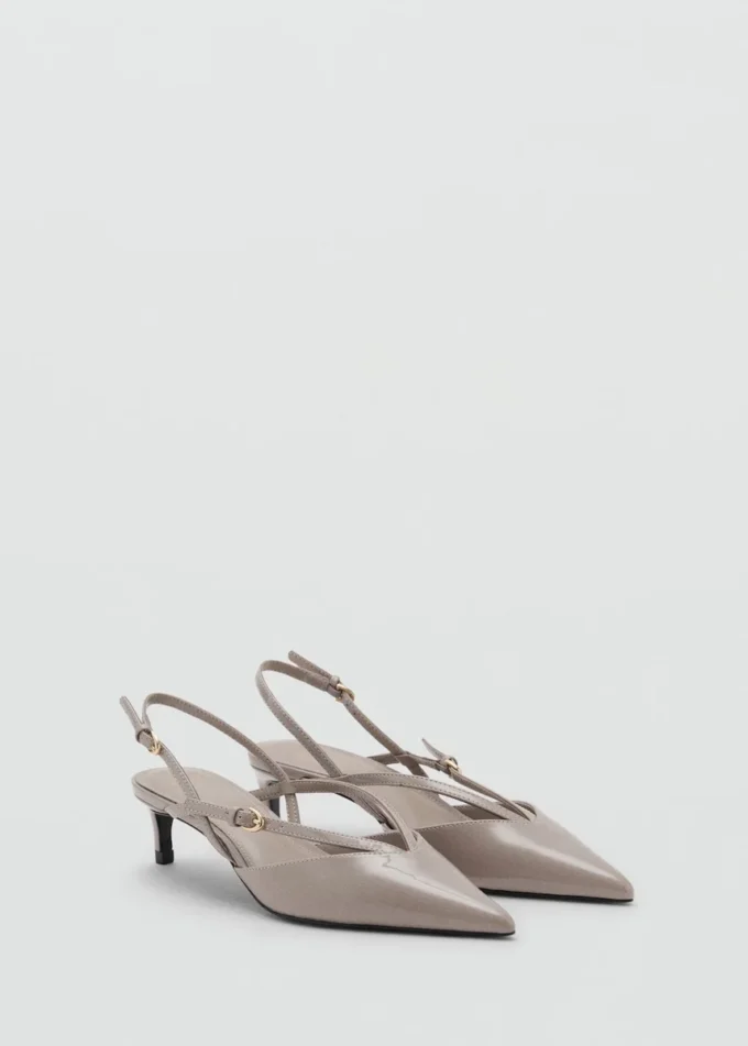 Escarpins à talons bobines et lanières