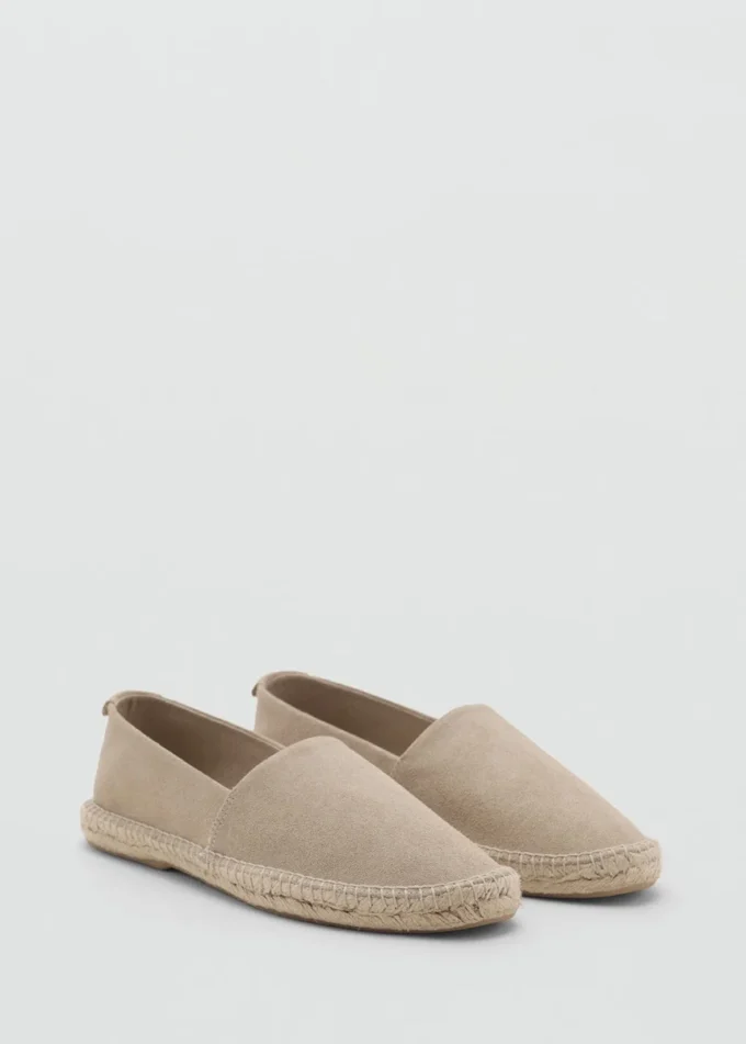 Espadrilles en daim jute