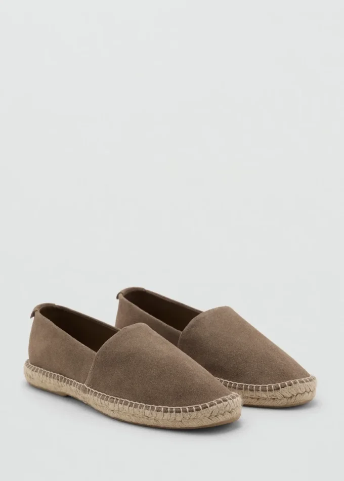 Espadrilles en daim jute