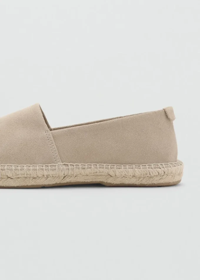 Espadrilles en daim jute
