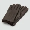 Gants 100 % cuir avec détail volanté Gants 100 % cuir avec détail volanté