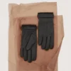 Gants 100 % cuir avec détail volanté Gants 100 % cuir avec détail volanté