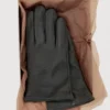 Gants 100 % cuir avec détails cousus Gants 100 % cuir avec détails cousus
