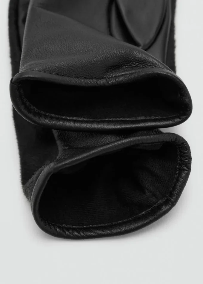 Gants en cuir avec fourrure Gants en cuir avec fourrure