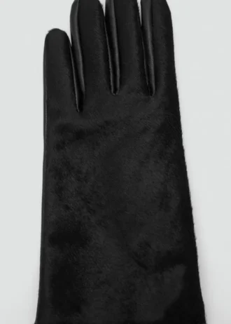 Gants en cuir avec fourrure