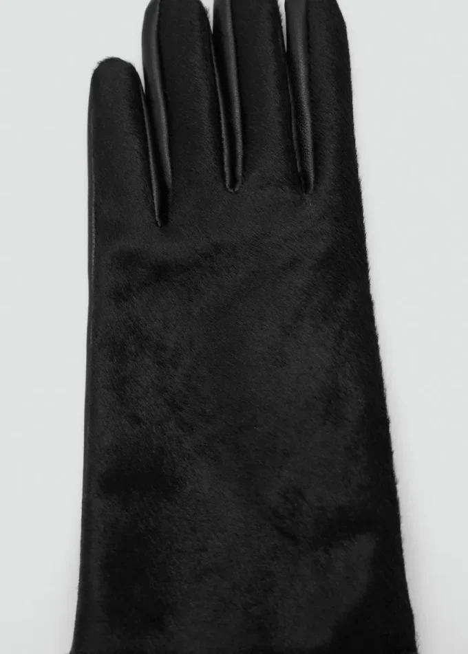 Gants en cuir avec fourrure Gants en cuir avec fourrure