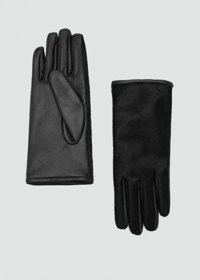 Gants en cuir avec fourrure Gants en cuir avec fourrure
