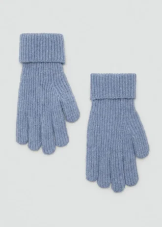 Gants en lurex côtelé