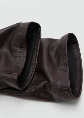 Gants longs en cuir