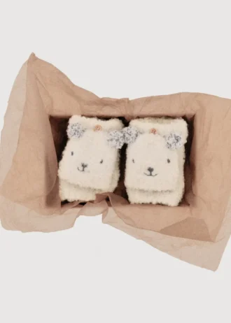 Gants tricotés ours