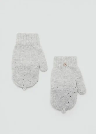 Gants tricotés à paillettes