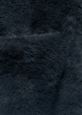 Gilet cape effet fourrure