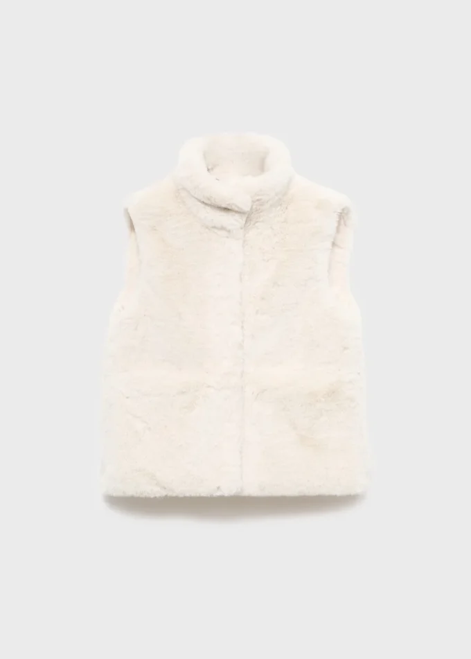 Gilet cape effet fourrure Gilet cape effet fourrure