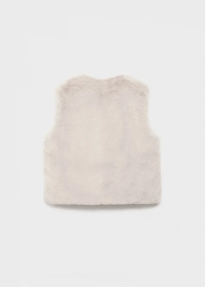Gilet cape effet fourrure Gilet cape effet fourrure