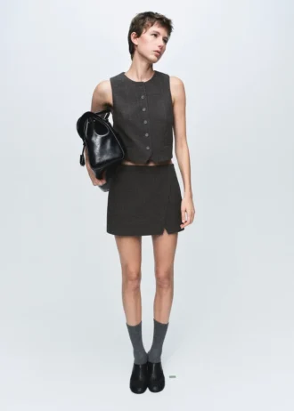 Gilet à carreaux