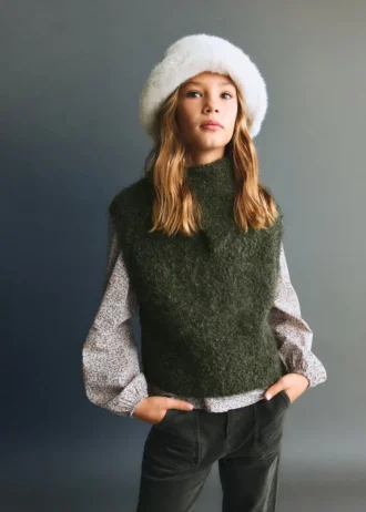 Gilet à col roulé en maille Gilet à col roulé en maille