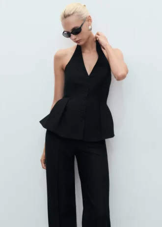 Gilet à dos nu et basque