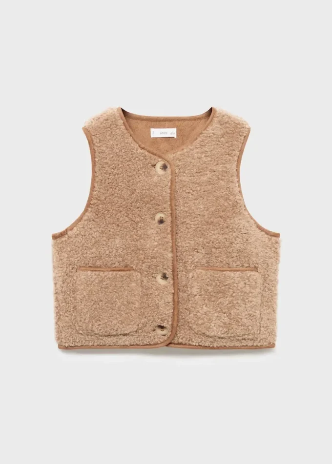 Gilet effet peau de mouton Gilet effet peau de mouton