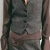 Gilet en laine mouchetée Gilet en laine mouchetée