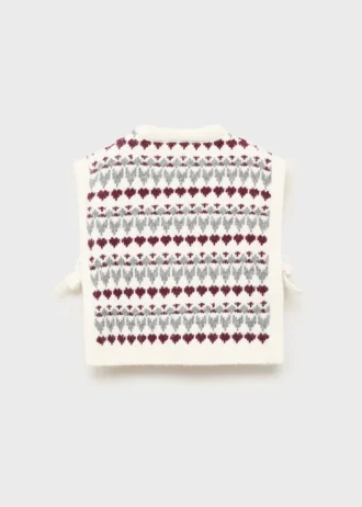 Gilet en maille avec motif cœur
