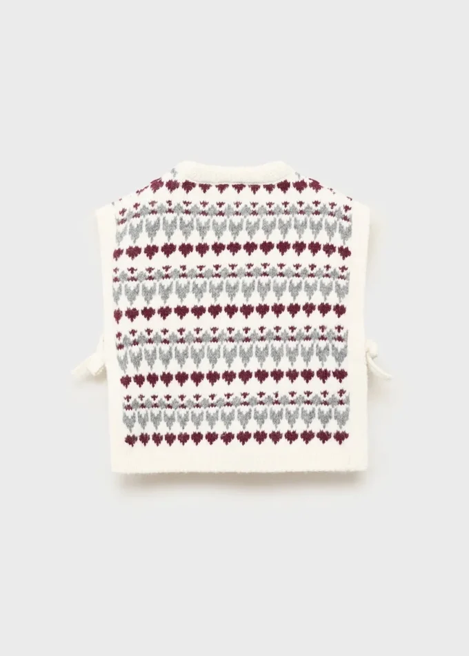 Gilet en maille avec motif cœur Gilet en maille avec motif cœur