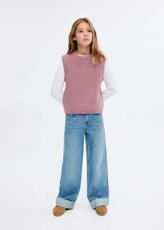Gilet en maille côtelée Gilet en maille côtelée