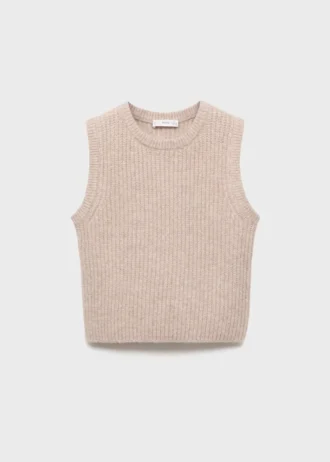 Gilet en maille côtelée Gilet en maille côtelée