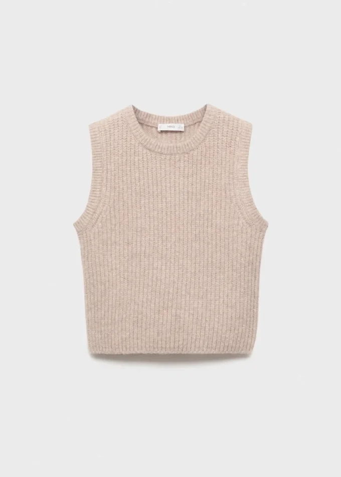 Gilet en maille côtelée Gilet en maille côtelée