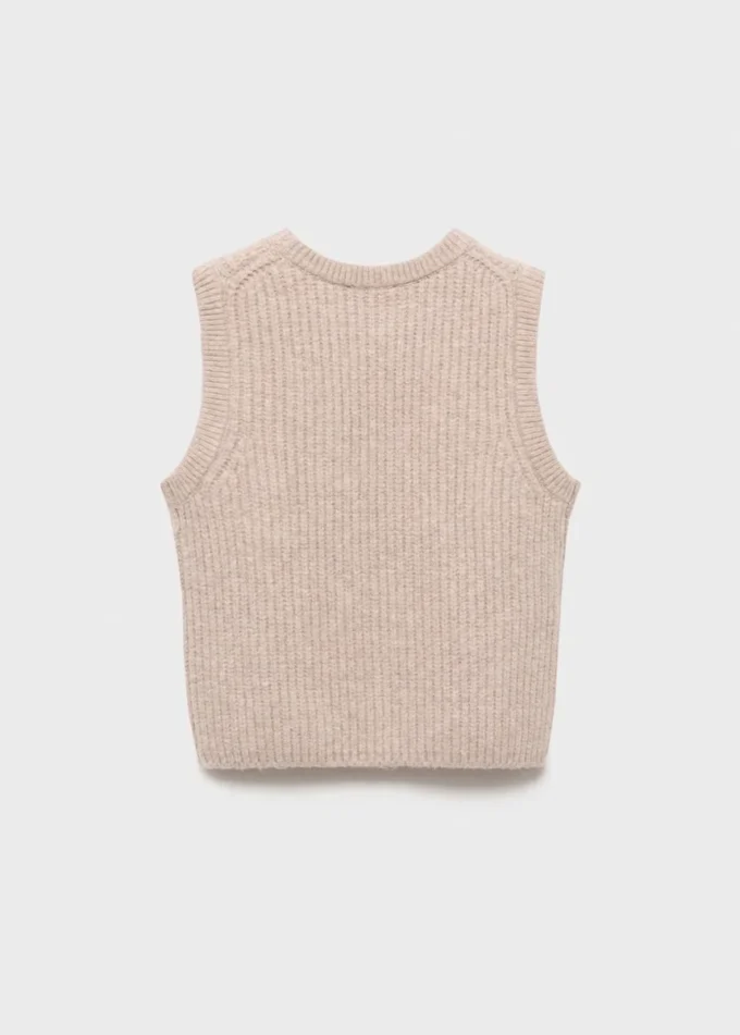 Gilet en maille côtelée Gilet en maille côtelée