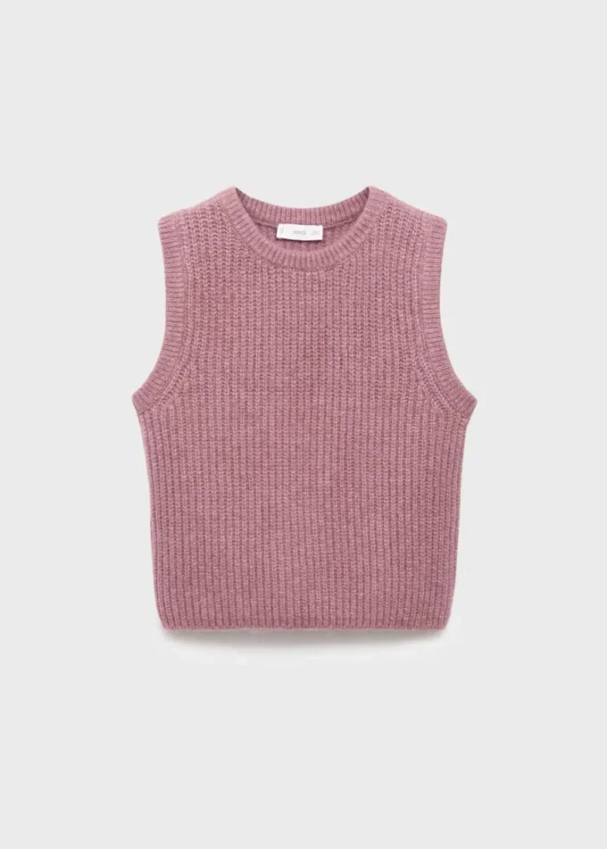 Gilet en maille côtelée Gilet en maille côtelée