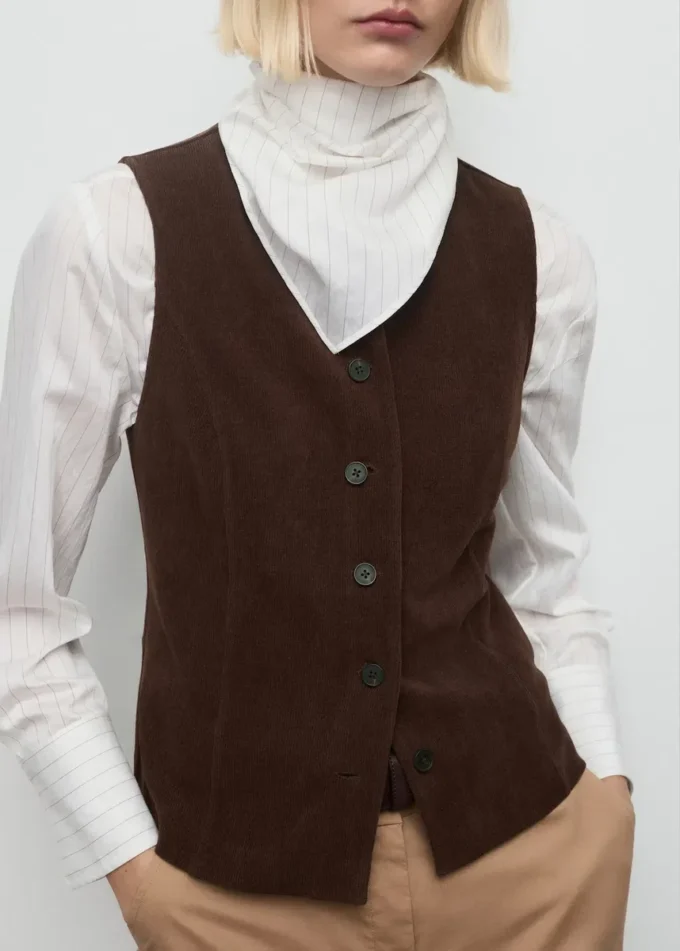 Gilet en velours côtelé Gilet en velours côtelé