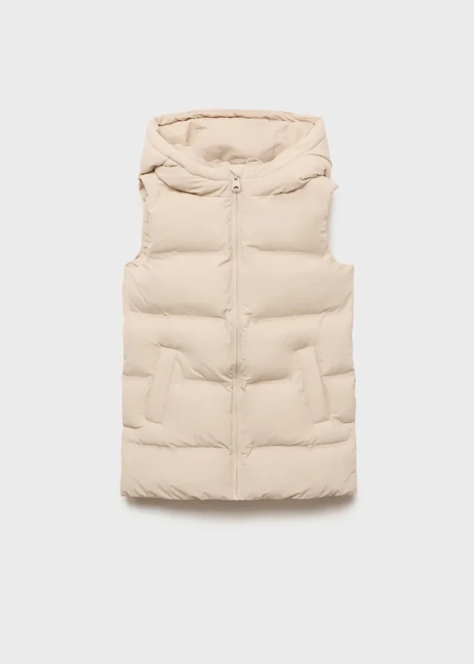 Gilet long à capuche Gilet long à capuche