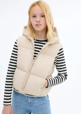 Gilet matelassé à capuche