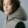 Gilet matelassé à capuche