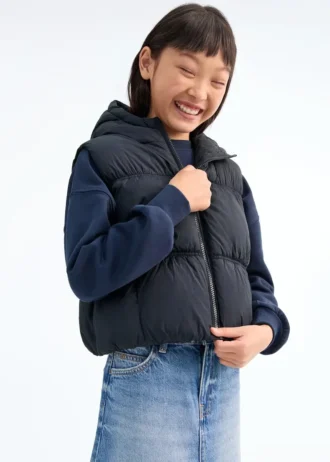 Gilet matelassé à capuche