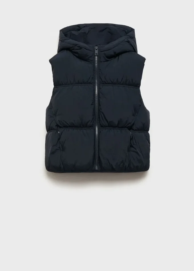 Gilet matelassé à capuche Gilet matelassé à capuche