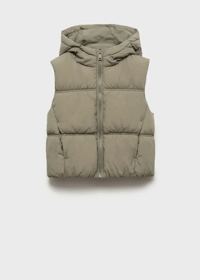 Gilet matelassé à capuche Gilet matelassé à capuche