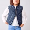 Gilet matelassé à motif floral