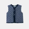Gilet matelassé à motif floral